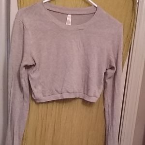 Col Story Women's Crop Top Long Sleeve Sweater